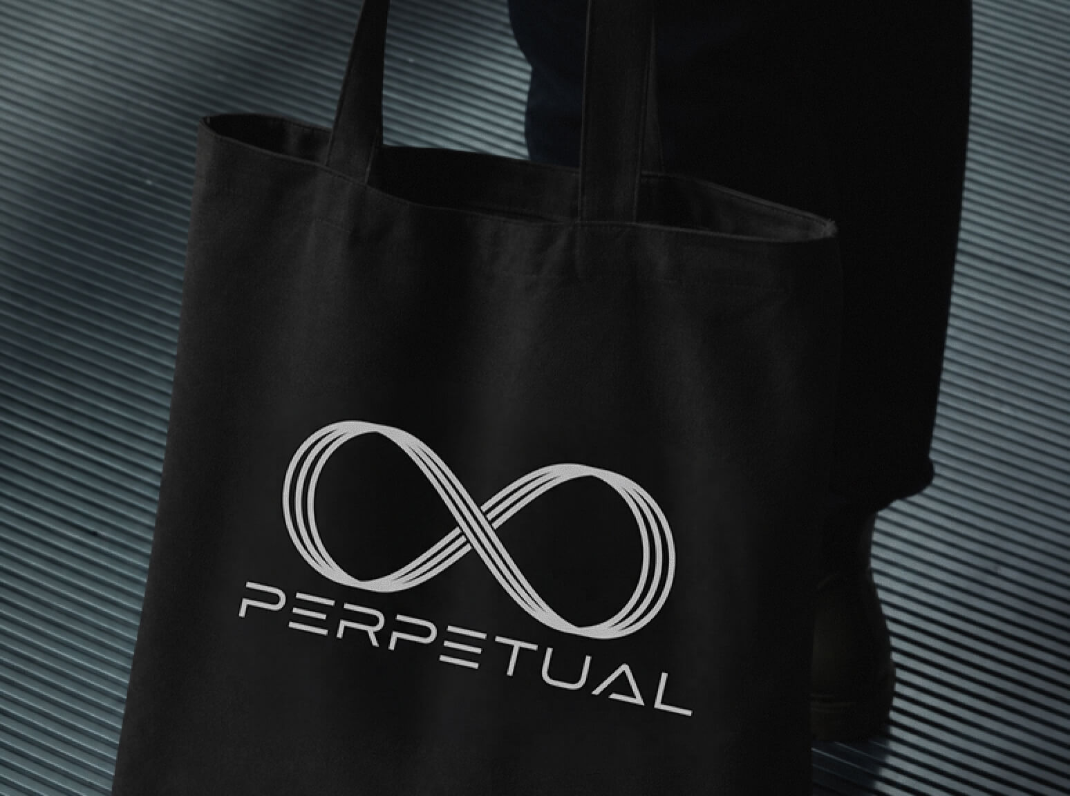 PERPETUAL black tote bag